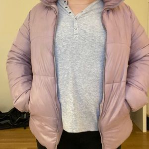 Old Navy Lilac Purple Puffer Jacket Size Large
